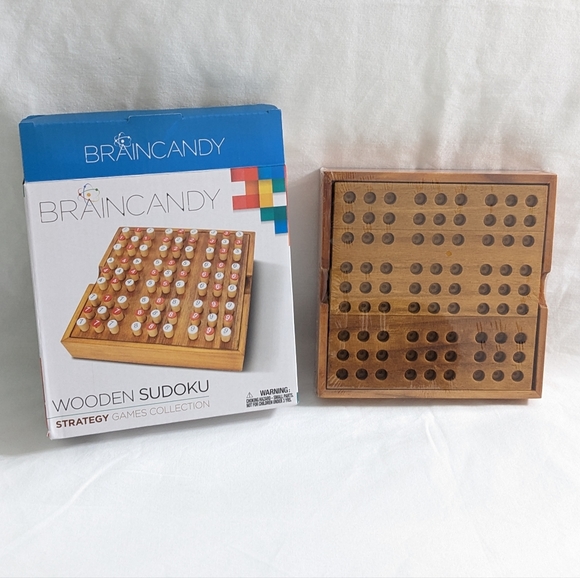 BRAINCANDY Wooden Sudoku Strategy Game, New In Box - Picture 3 of 6